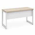 Rechteckiger Bürotisch Eichenfurnier 160cm x 80cm mit Metallgestell