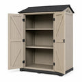 Gartenschuppen Kunststoff Beige 183x111x200cm