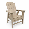 Gartenstuhl aus Kunststoff Beige 74x89x89 cm