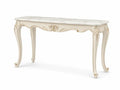 Konsolentisch Holzfaserplatte Marmoroptik Creme 120x40x80cm